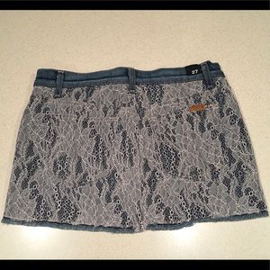 Joes Denim & Lace Skirt
